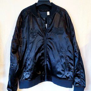 H&M Disney Mickey Mouse Black Bomber Jacket XL